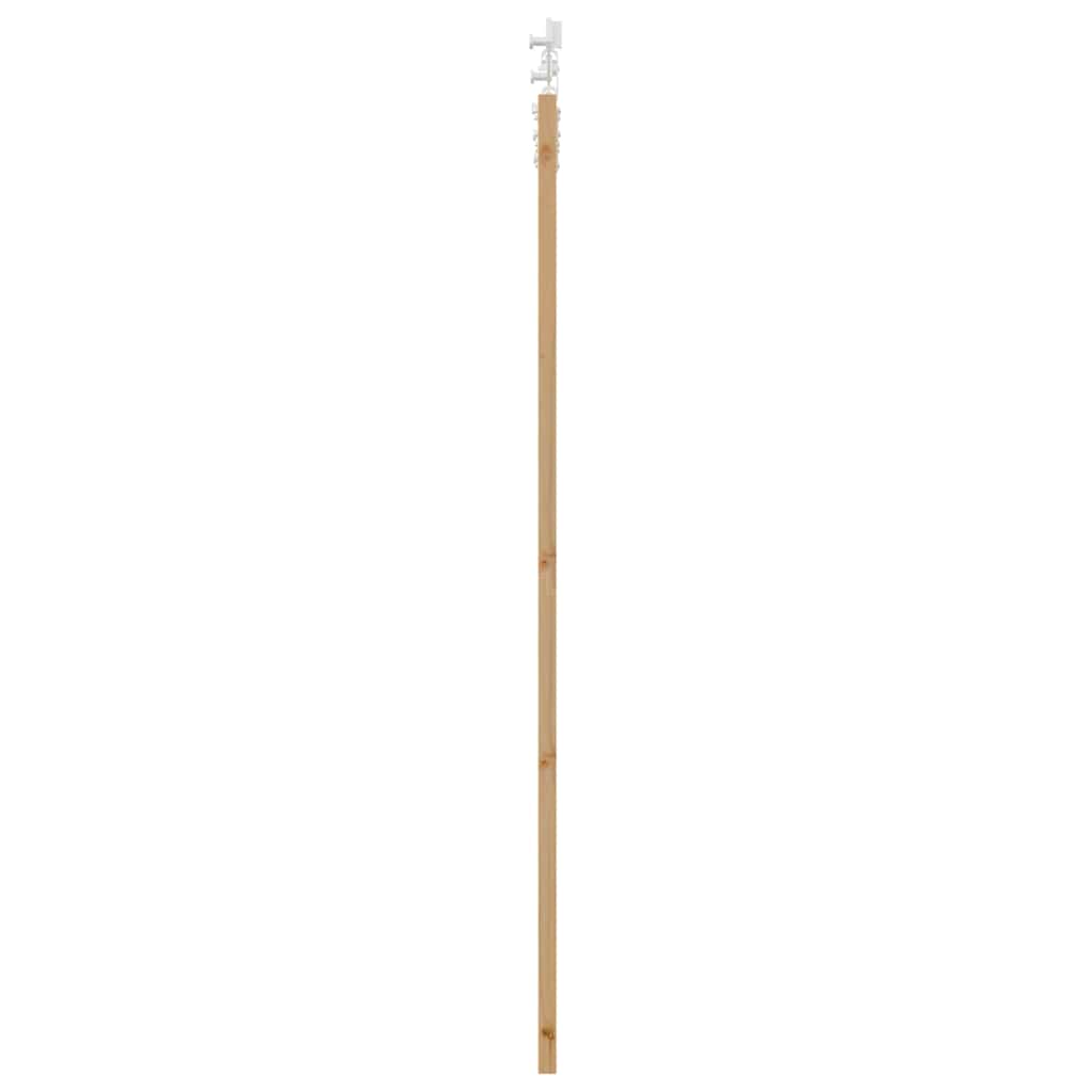 Schuifdeur Bruin Hout En Metaal Natuurlijk En Wit 93 x 202 cm