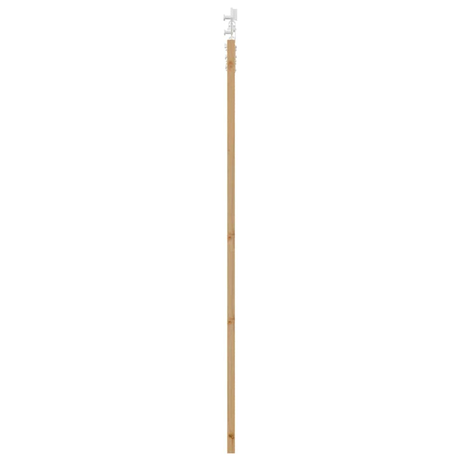 Schuifdeur Bruin Hout En Metaal Natuurlijk En Wit 93 x 202 cm
