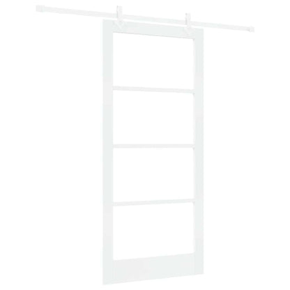 Schuifdeur Hout En Metaal Wit 93 x 202 cm
