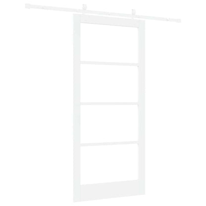 Schuifdeur Hout En Metaal Wit 93 x 202 cm