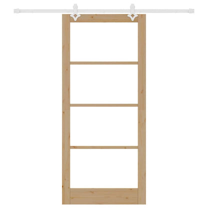 Schuifdeur Bruin Hout En Metaal 93 x 211 cm