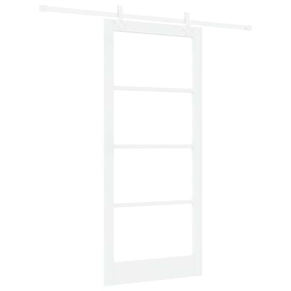 Schuifdeur Hout En Metaal Wit 93 x 211 cm