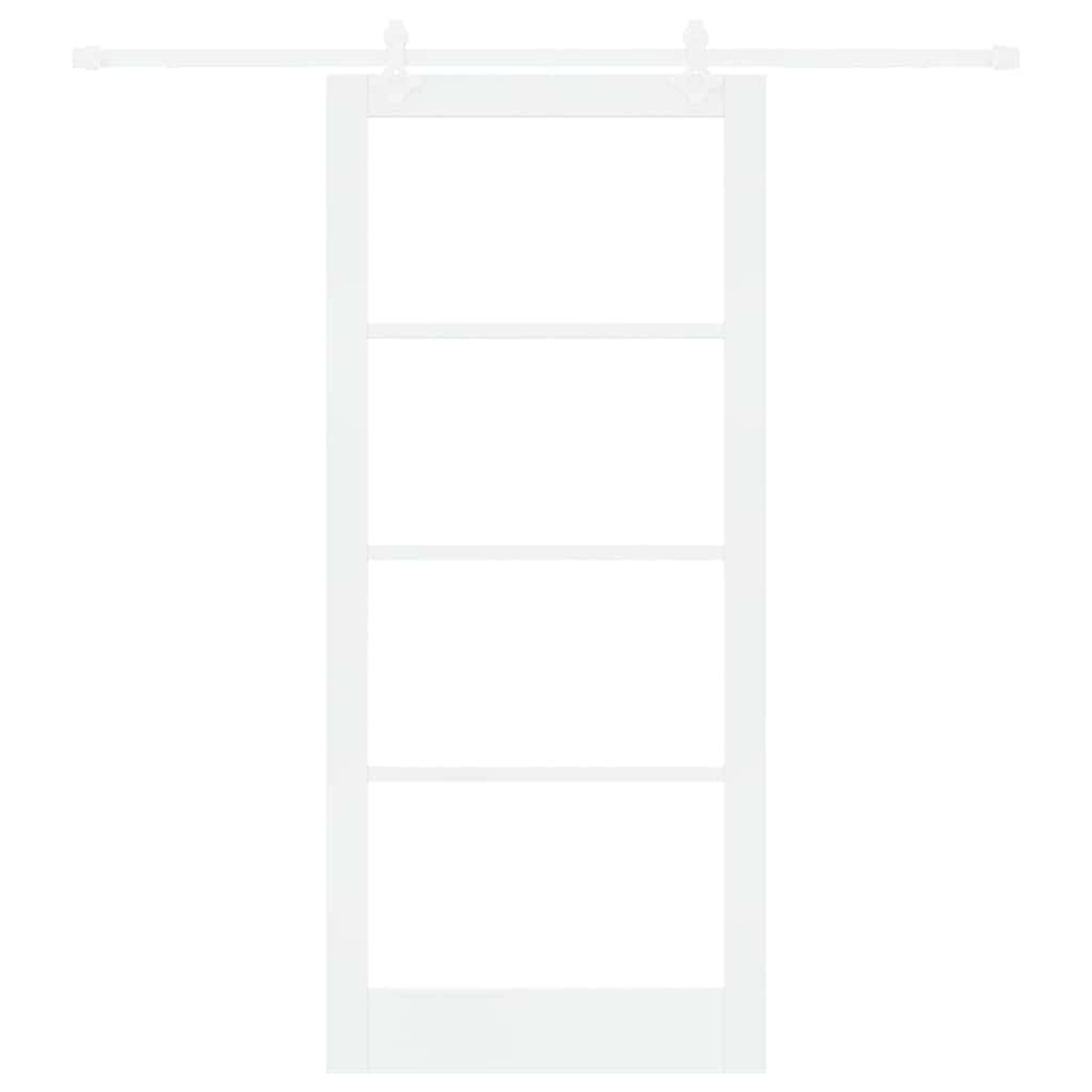 Schuifdeur Hout En Metaal Wit 93 x 211 cm