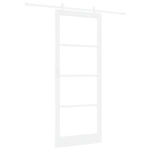 Schuifdeur Staal En Hout Wit 93 x 232 cm