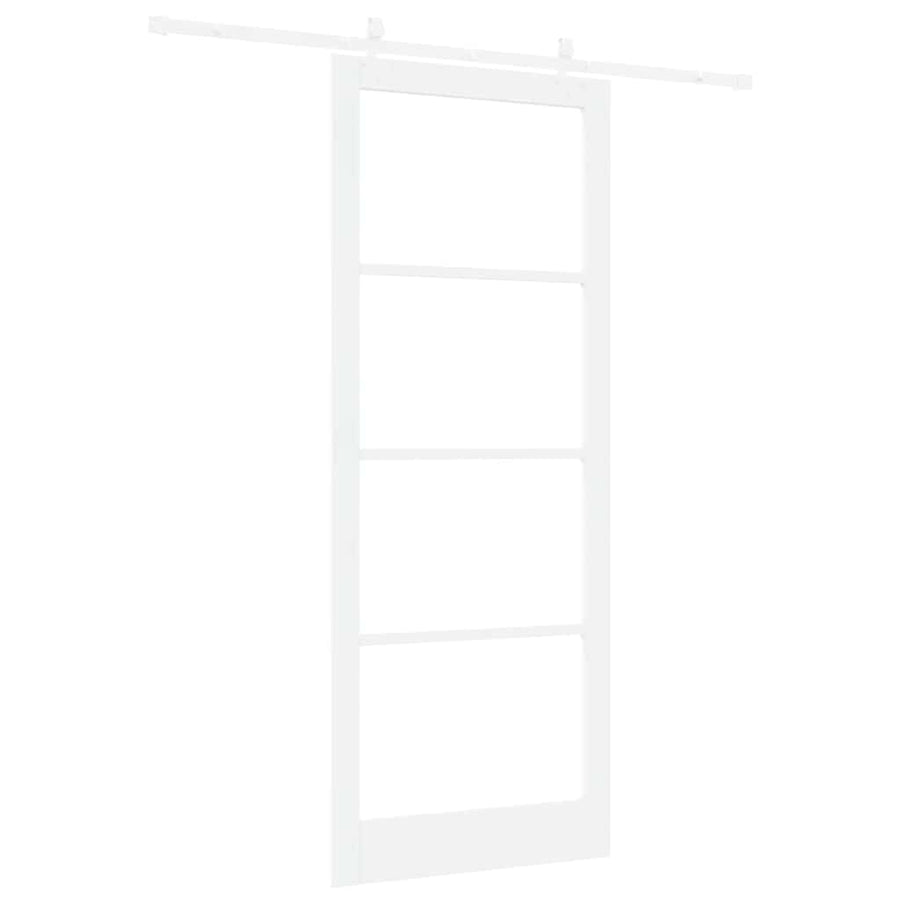 Schuifdeur Staal En Hout Wit 93 x 232 cm