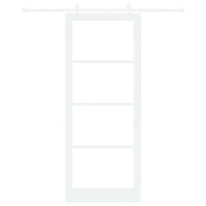 Schuifdeur Staal En Hout Wit 93 x 232 cm