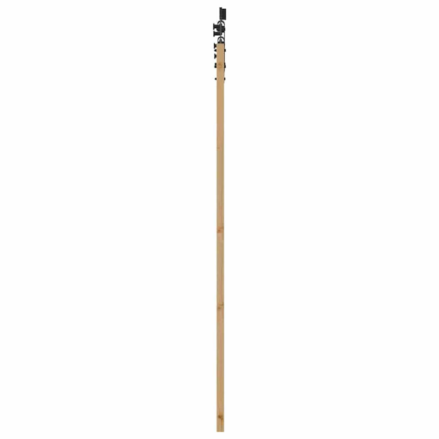 Schuifdeur Naturel 73,5 X 198,5 Cm Massief Grenenhout En Glas