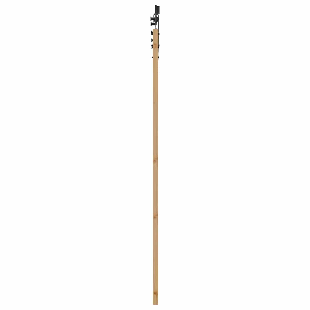 Schuifdeur Anders Bruin Hout En Metaal 93 x 202 cm
