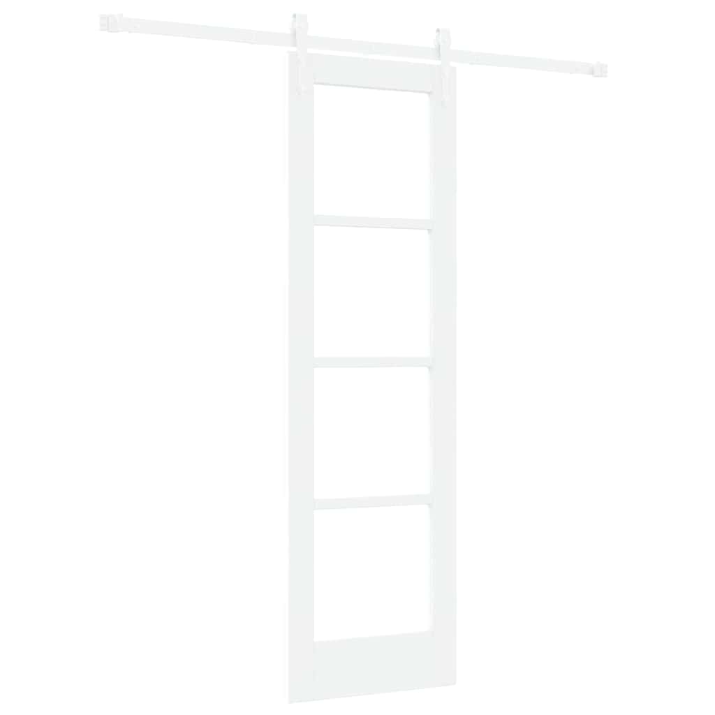Schuifdeur Hout En Metaal Wit 61 x 198,5 cm