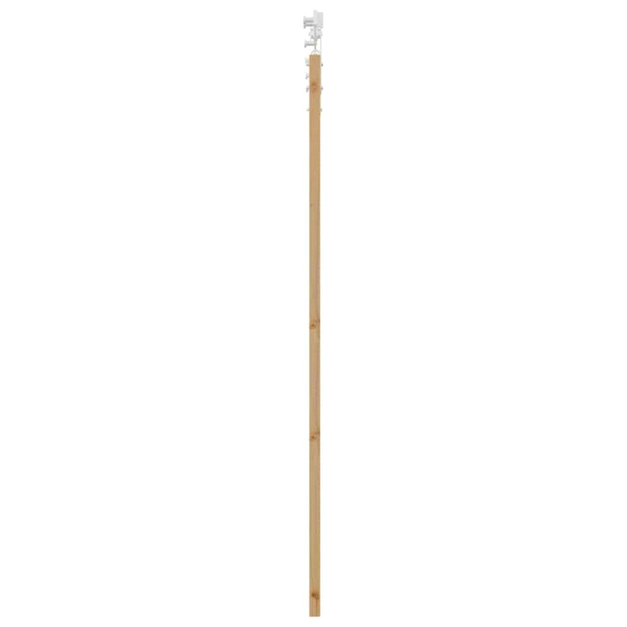Schuifdeur Naturel 73,5 X 198,5 Cm Massief Grenenhout En Glas