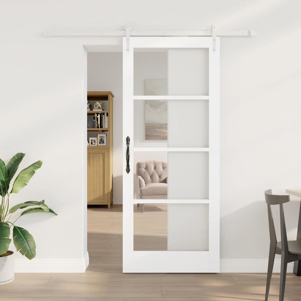 Schuifdeur Hout En Metaal 83 x 202 cm