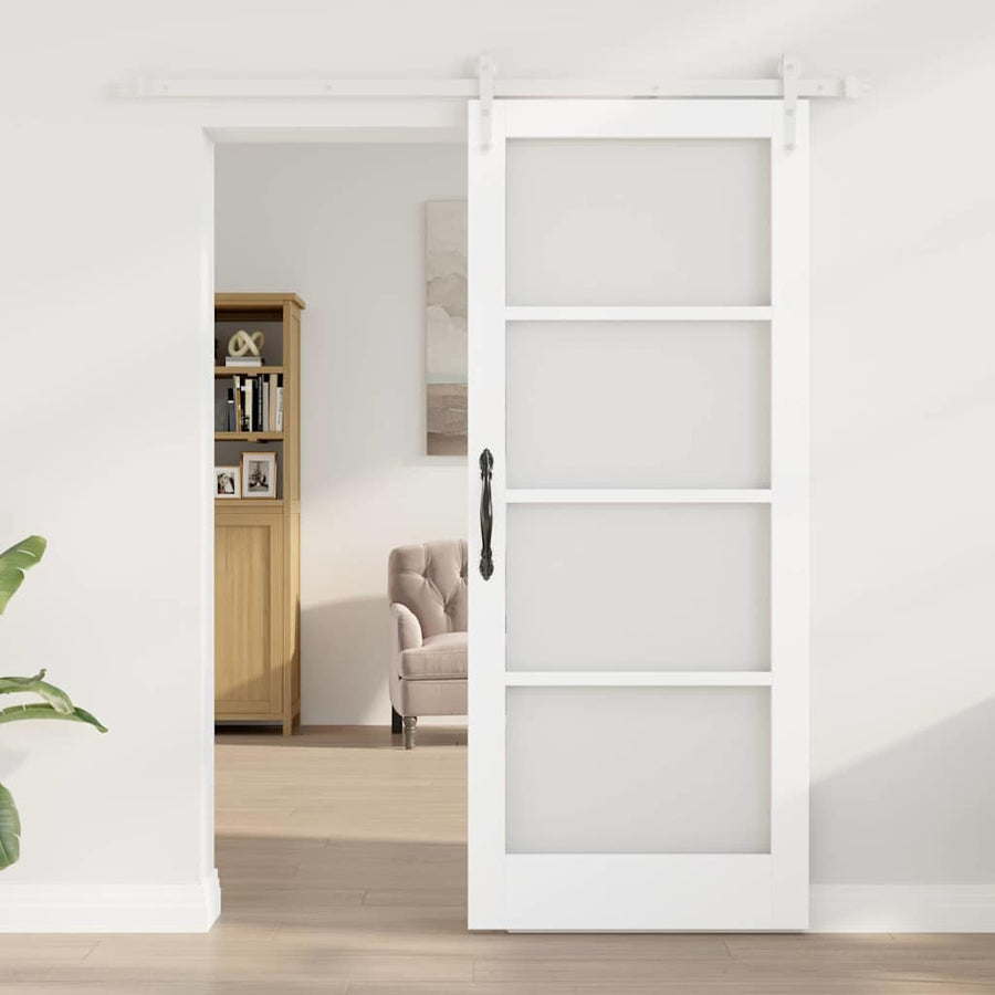 Schuifdeur Hout En Metaal 83 x 202 cm