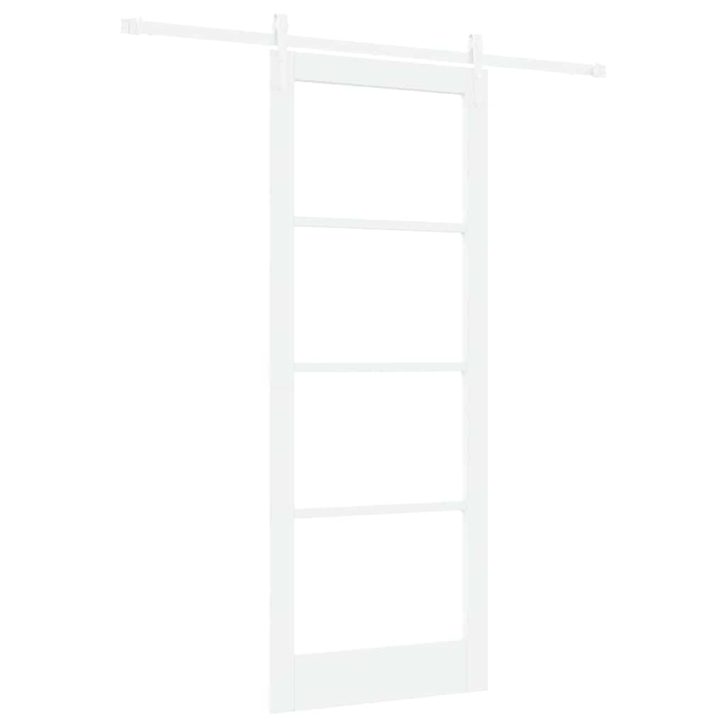 Schuifdeur Hout En Metaal Wit 83 x 211 cm