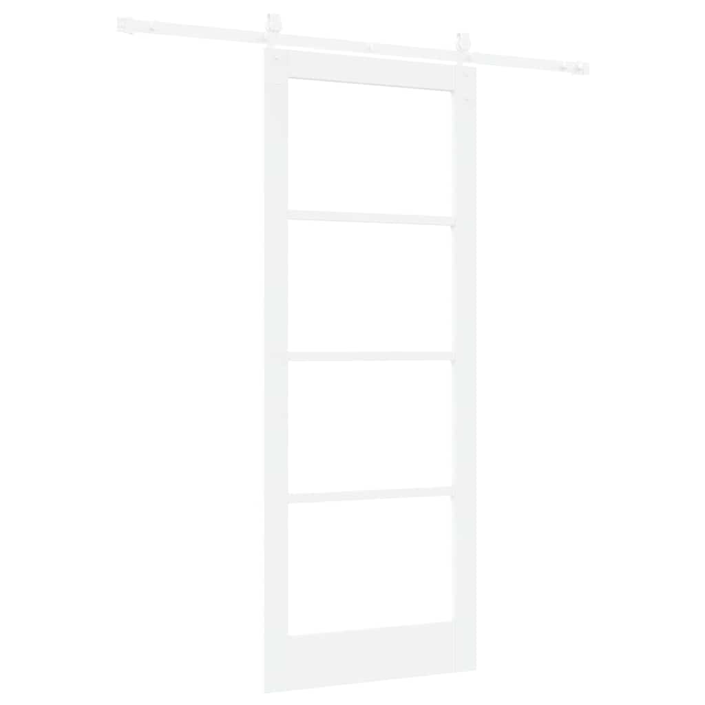 Schuifdeur Hout En Metaal Wit 83 x 211 cm