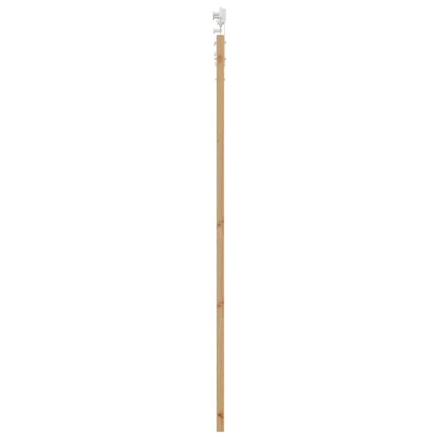Schuifdeur Bruin Hout En Metaal Natuurlijk En Wit 93 x 202 cm