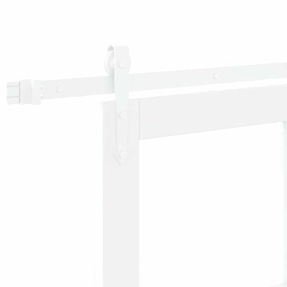 Schuifdeur Hout En Metaal Wit 93 x 202 cm