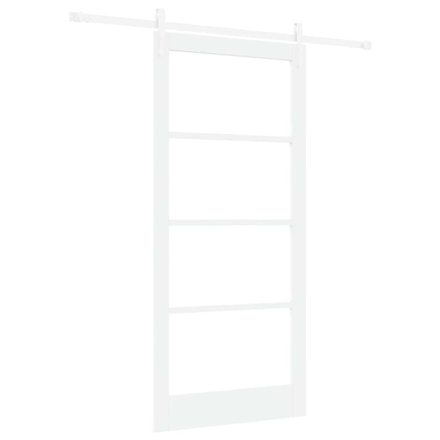 Schuifdeur Hout En Metaal Wit 93 x 202 cm