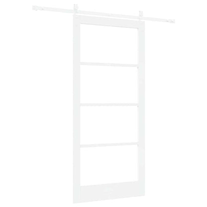 Schuifdeur Hout En Metaal Wit 93 x 202 cm
