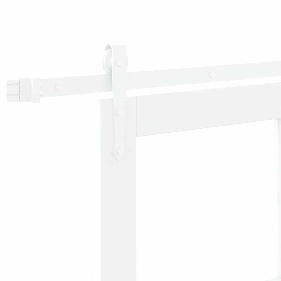 Schuifdeur Hout En Metaal Wit 93 x 211 cm