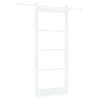 Schuifdeur Hout En Metaal Wit 93 x 211 cm