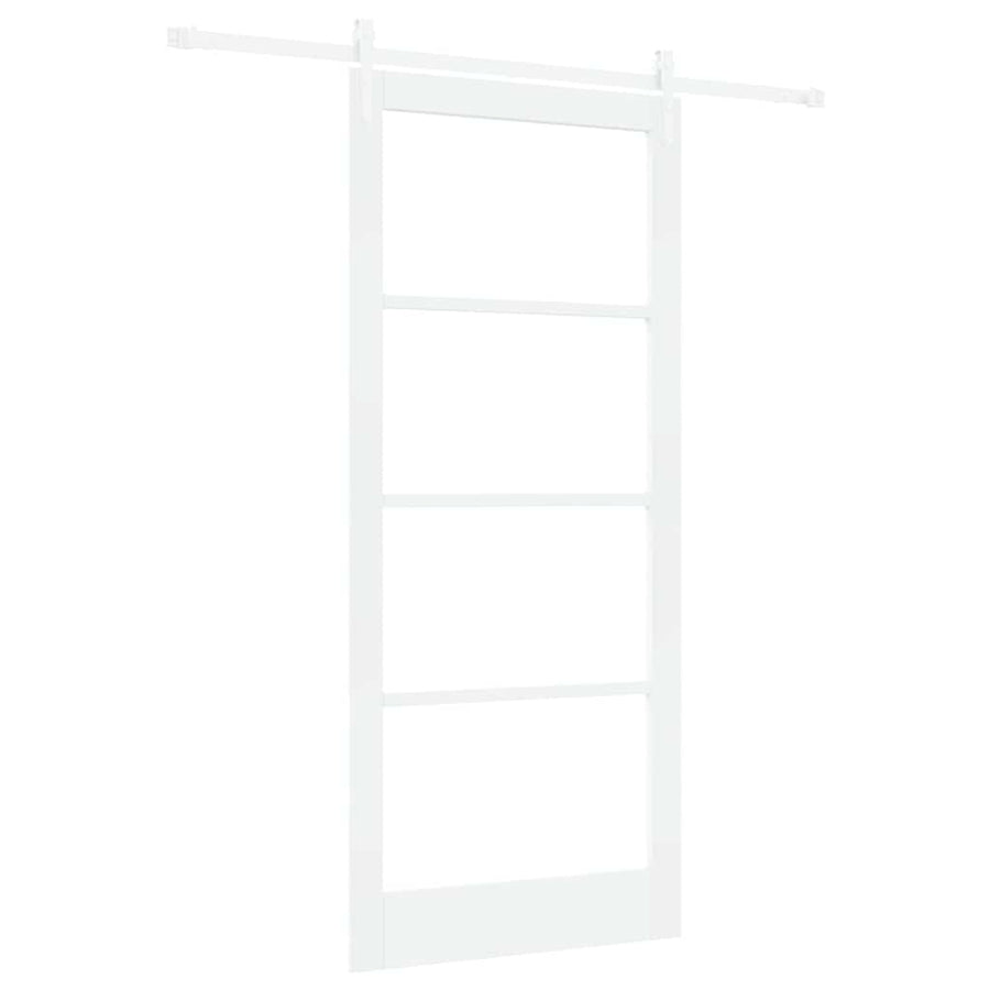 Schuifdeur Hout En Metaal Wit 93 x 211 cm