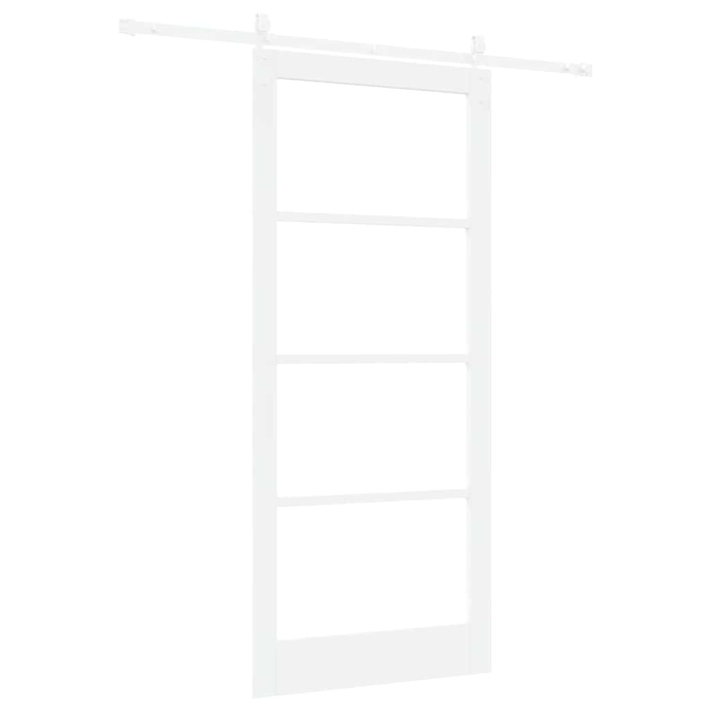 Schuifdeur Hout En Metaal Wit 93 x 211 cm