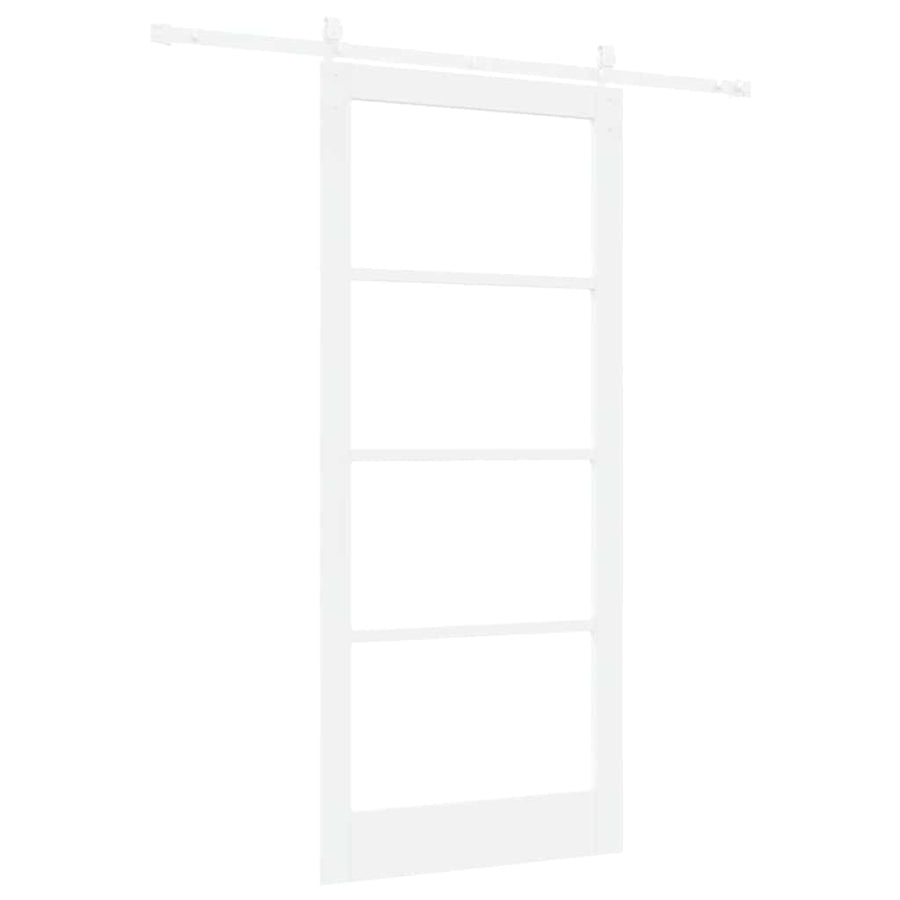 Schuifdeur Hout En Metaal Wit 93 x 211 cm