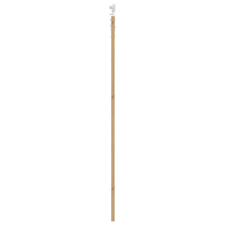 Schuifdeur Bruin Hout En Metaal Natuurlijk En Wit 93 x 232 cm
