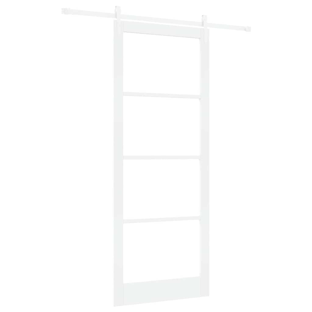 Schuifdeur Hout En Metaal Wit 93 x 232 cm