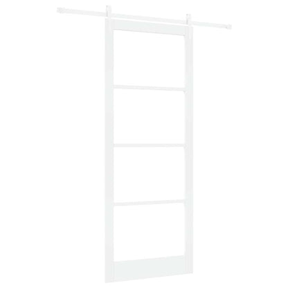 Schuifdeur Hout En Metaal Wit 93 x 232 cm