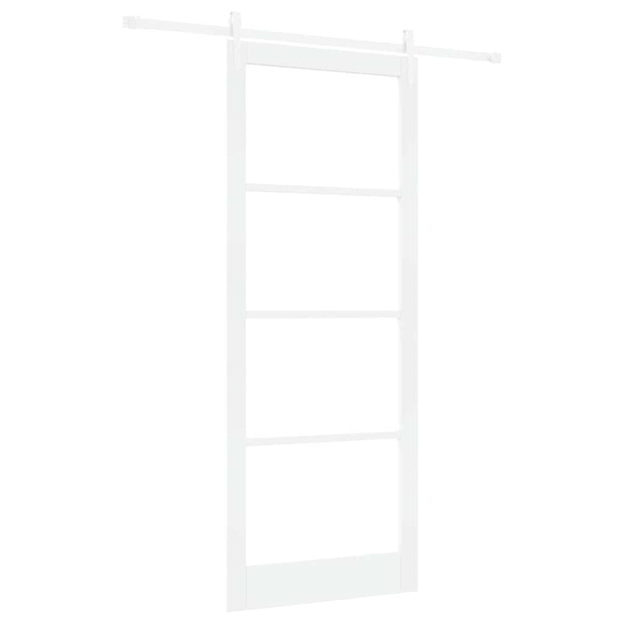 Schuifdeur Hout En Metaal Wit 93 x 232 cm