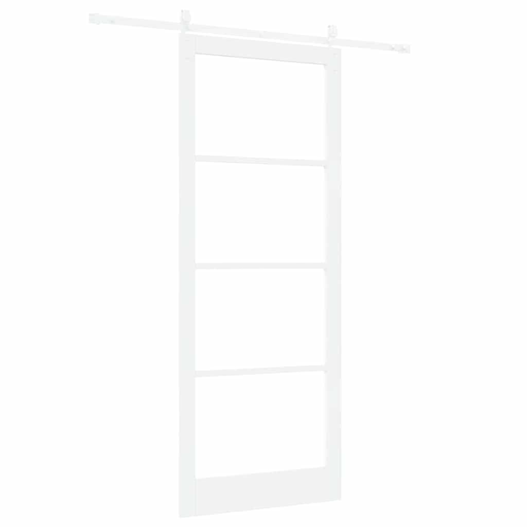 Schuifdeur Hout En Metaal Wit 93 x 232 cm