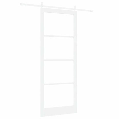 Schuifdeur Hout En Metaal Wit 93 x 232 cm