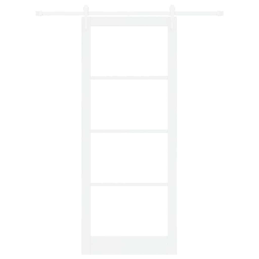 Schuifdeur Hout En Metaal Wit 93 x 232 cm