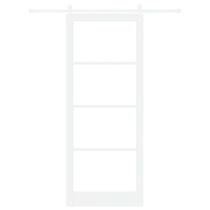 Schuifdeur Hout En Metaal Wit 93 x 232 cm