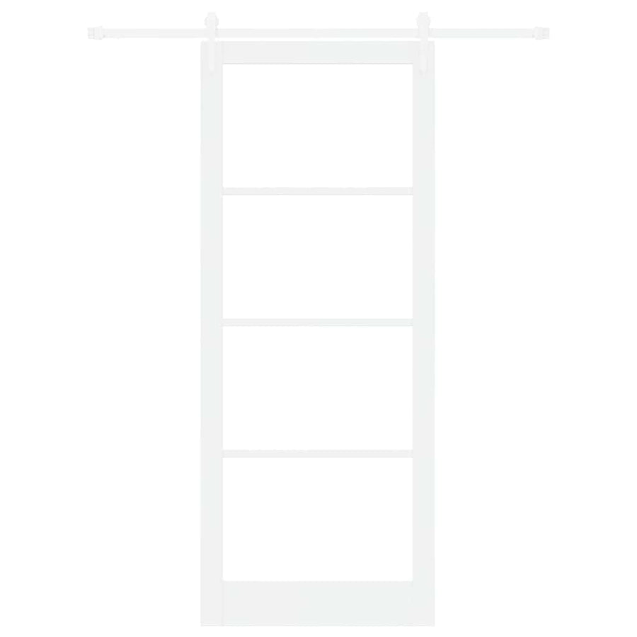 Schuifdeur Hout En Metaal Wit 93 x 232 cm
