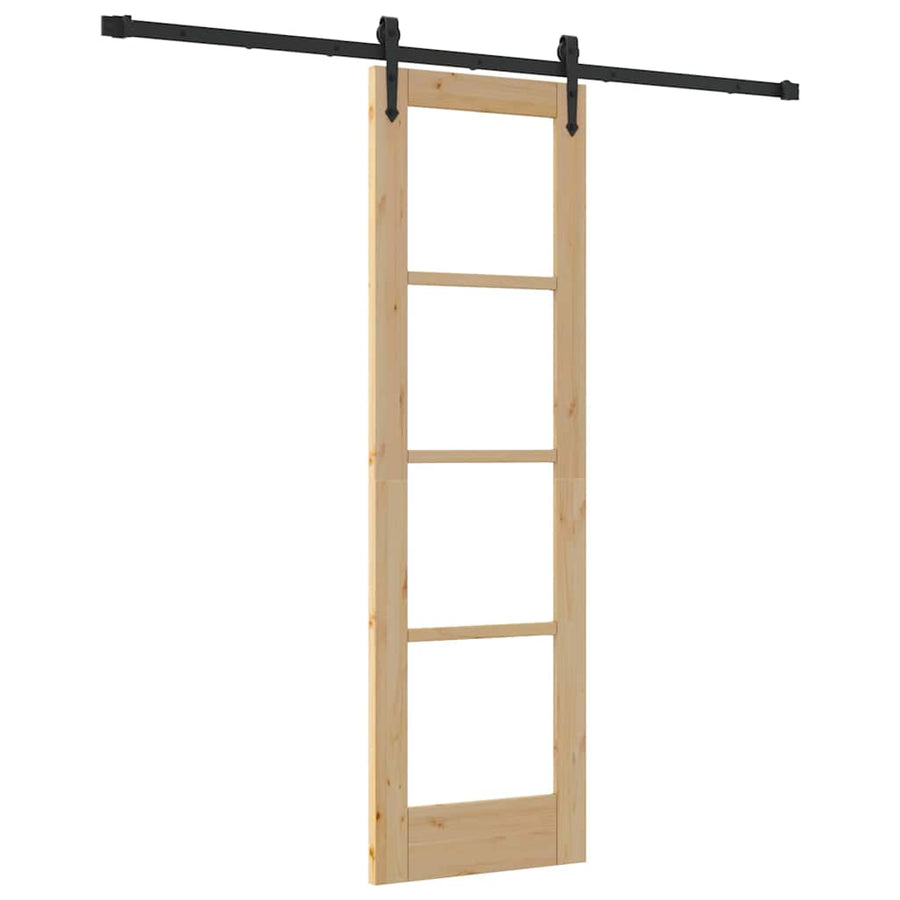 Schuifdeur Natuurlijk En Zwart 61 X 198,5 Cm