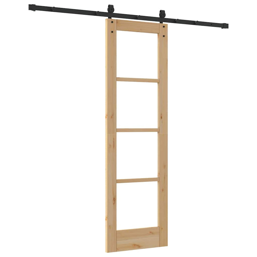 Schuifdeur Natuurlijk En Zwart 61 X 198,5 Cm