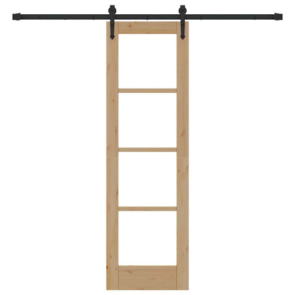 Schuifdeur Natuurlijk En Zwart 61 X 198,5 Cm