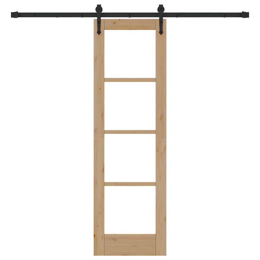 Schuifdeur Natuurlijk En Zwart 61 X 198,5 Cm