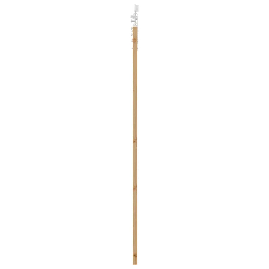 Schuifdeur Naturel 61 X 198,5 Cm Massief Grenenhout En Glas