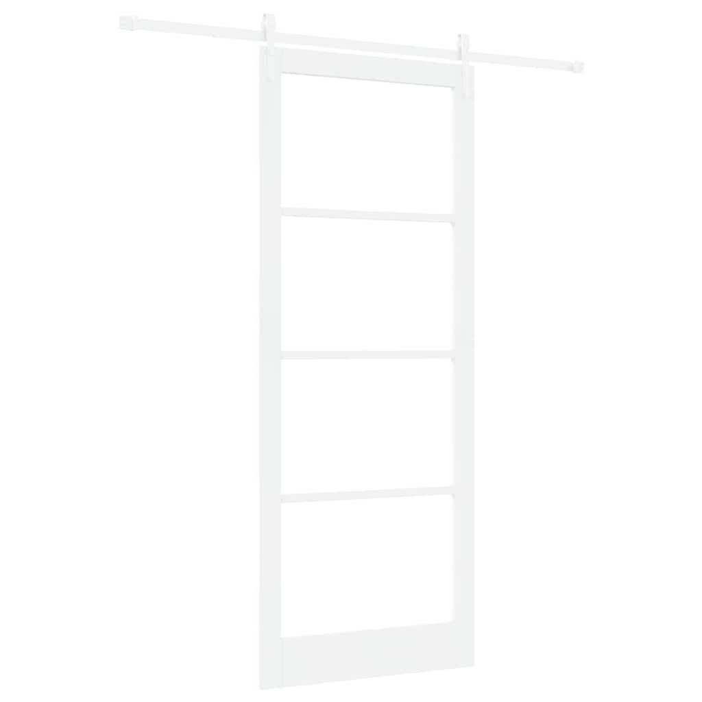 Schuifdeur Hout En Metaal Wit 93 x 232 cm