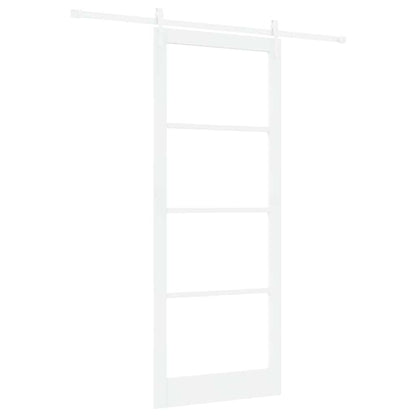 Schuifdeur Hout En Metaal Wit 93 x 232 cm