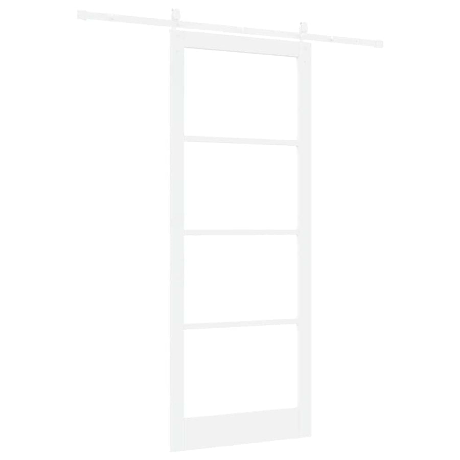 Schuifdeur Hout En Metaal Wit 93 x 232 cm
