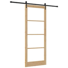 Schuifdeur Orkdal Bruin Hout En Metaal 93 x 232 cm