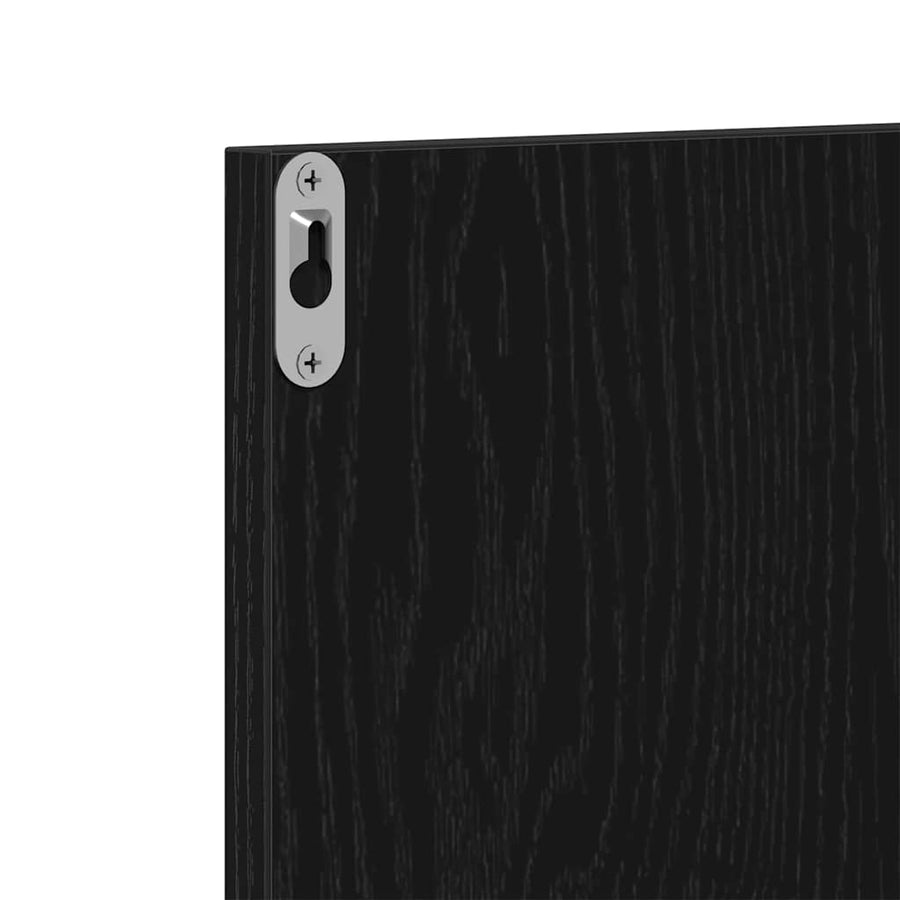 Halmeubelset Wandgemonteerd met spiegel 5 pcs Bewerkt hout