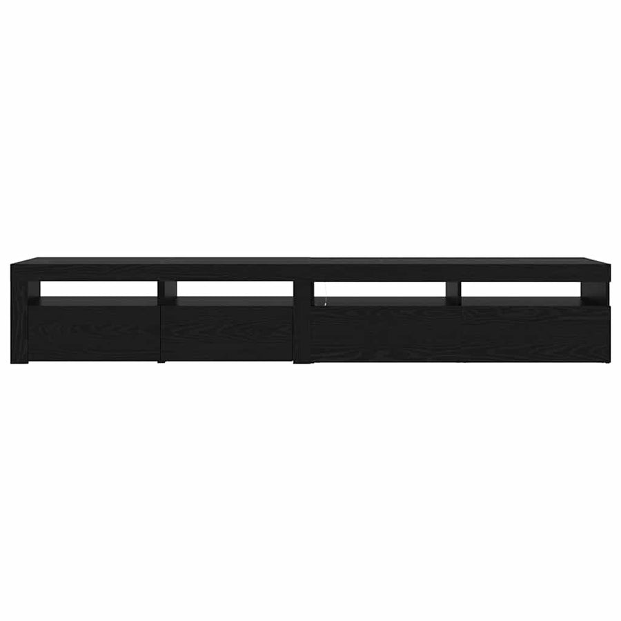 TV-kast 2 pcs Zwart Eiken 240 x 35 x 40 cm Bewerkt hout