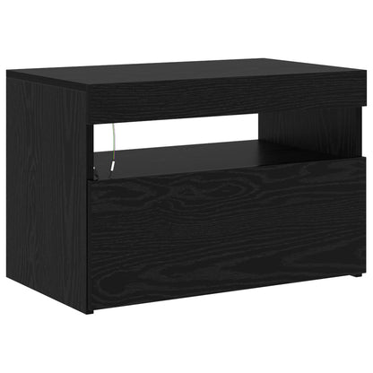 TV-kast 2 pcs Zwart Eiken 180 x 35 x 40 cm Bewerkt hout