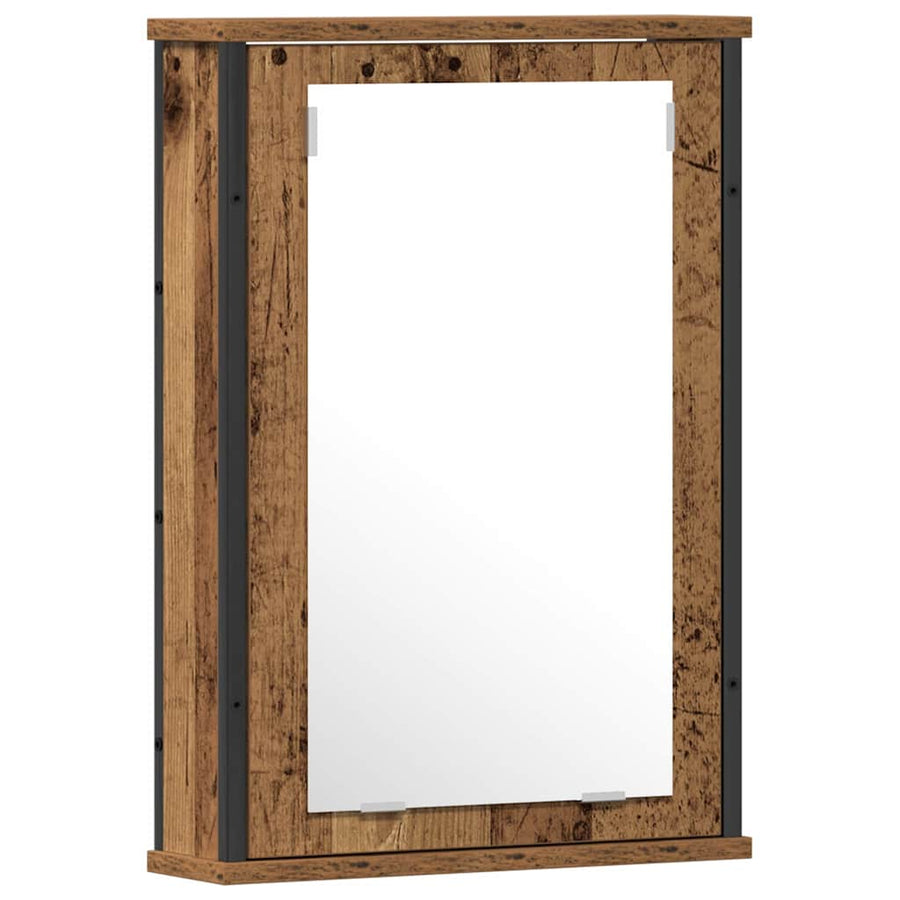 Badkamermeubelset met plank met opslag 2 pcs Bruin Bewerkt hout