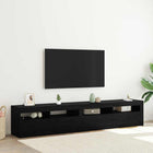 TV-kast 210x35x40 cm zwart eiken